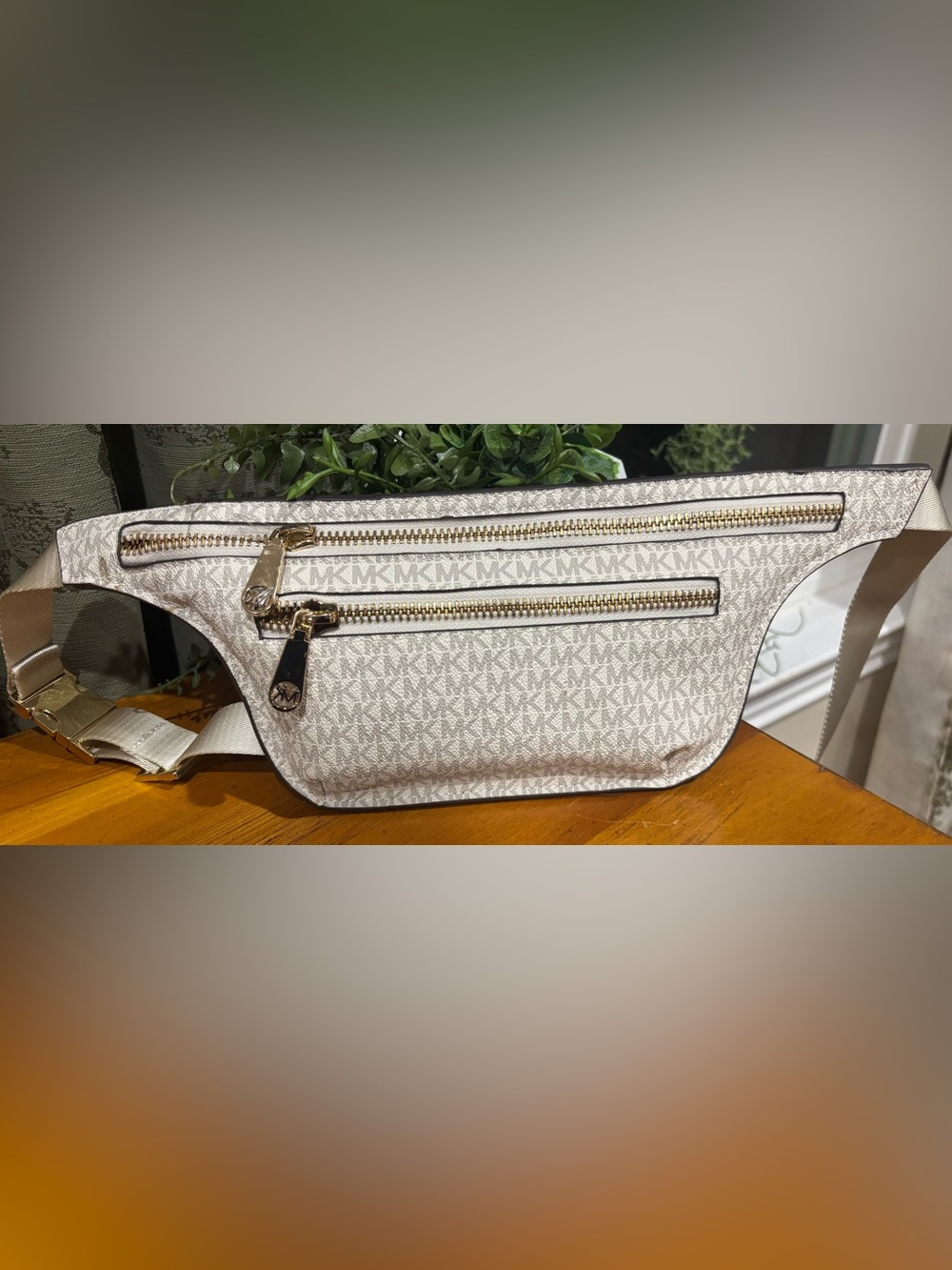 MICHAEL Michael Kors Logo Double-Zip Fanny Pack Belt Bag NWOT